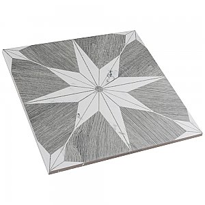 Llama Stella Loire Verso Silver Smoke 9-3/4" x 9-3/4" Porcelain Floor & Wall Tile - Per Case of 16 - 10.88 Sq. Ft.