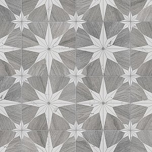 Llama Stella Loire Verso Silver Smoke 9-3/4" x 9-3/4" Porcelain Floor & Wall Tile - Per Case of 16 - 10.88 Sq. Ft.