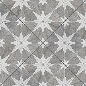 Llama Stella Loire Verso Silver Smoke 9-3/4" x 9-3/4" Porcelain Floor & Wall Tile - Per Case of 16 - 10.88 Sq. Ft.
