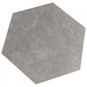 Traffic Hex Grey 8-5/8" x 9-7/8" Porcelain Floor & Wall Tile - 25 Tiles Per Case - 11.5 Sq. Ft.