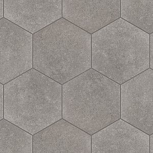 Traffic Hex Grey 8-5/8" x 9-7/8" Porcelain Floor & Wall Tile - 25 Tiles Per Case - 11.5 Sq. Ft.