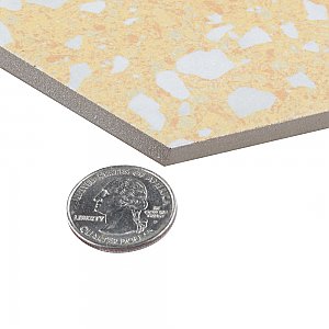 Venice Hex Yellow 8-5/8" x 9-7/8" Porcelain Floor & Wall Tile - 25 Tiles Per Case - 11.5 Sq. Ft.