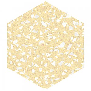 Venice Hex Yellow 8-5/8" x 9-7/8" Porcelain Floor & Wall Tile - 25 Tiles Per Case - 11.5 Sq. Ft.