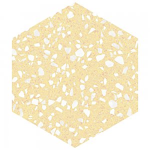 Venice Hex Yellow 8-5/8" x 9-7/8" Porcelain Floor & Wall Tile - 25 Tiles Per Case - 11.5 Sq. Ft.