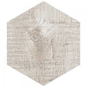 Sawnwood Hex Grey 8-5/8" x 9-7/8" Porcelain Floor & Wall Tile - 25 Tiles Per Case - 11.5 Sq. Ft.