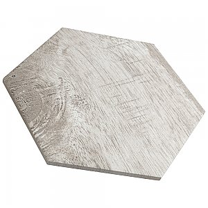 Sawnwood Hex Grey 8-5/8" x 9-7/8" Porcelain Floor & Wall Tile - 25 Tiles Per Case - 11.5 Sq. Ft.