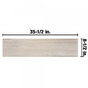 Llama Almond 8-1/2" x 35-1/2" Porcelain Floor & Wall Tile - Per Case of 6 - 12.78 Sq. Ft.