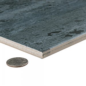 Cassis Black 8-1/2" x 35-1/2" Porcelain Floor & Wall Tile - Per Case of 6 - 12.78 Sq. Ft.
