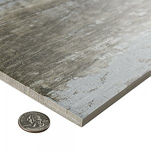 Suomi Grey 8-1/2" x 35-1/2" Porcelain Floor and Wall Tile - 6 Tiles Per Case - 12.78 Sq. Ft.
