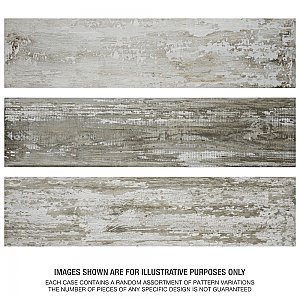 Suomi Grey 8-1/2" x 35-1/2" Porcelain Floor and Wall Tile - 6 Tiles Per Case - 12.78 Sq. Ft.