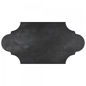 Alhama Provenzal Black 6-1/4" x 12-3/4" Porcelain Floor & Wall Tile - Sold Per Case of 20 - 8.8 Sq. Ft.