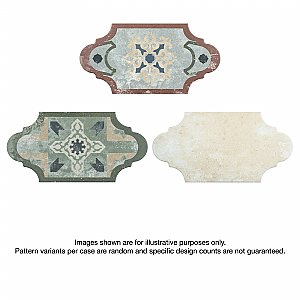 Corinto Provenzal Colors Mixed 6-3/8" x 12-7/8" Porcelain Tile - Sold Per Case of 20 - 9.43 Square Feet