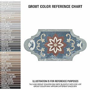 Corinto Provenzal Colors Mixed 6-3/8" x 12-7/8" Porcelain Tile - Sold Per Case of 20 - 9.43 Square Feet