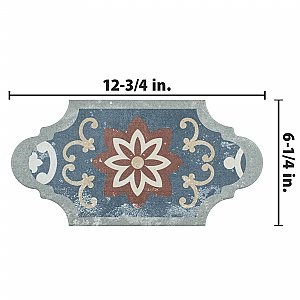 Corinto Provenzal Colors Mixed 6-3/8" x 12-7/8" Porcelain Tile - Sold Per Case of 20 - 9.43 Square Feet