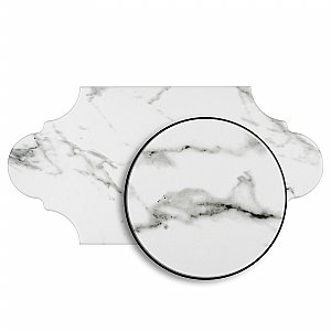 Timeless Calacatta Provenzal 6-1/4" x 12-3/4" Porcelain Tile - Per Case of 20 Pieces - 8.80 Sq. Ft.