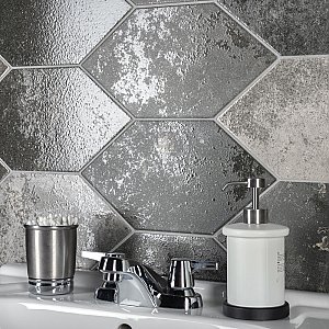 Magma Kayak Grey 6-1/2" x 12-1/2" Porcelain Floor & Wall Tile - 20 Tiles Per Case - 8.4 Sq. Ft.