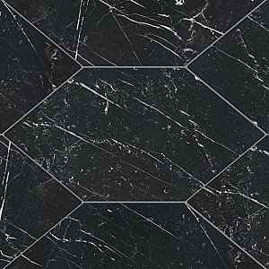 Timeless Kayak Marquina Black 6.5" x 12.5" Porcelain Floor & Wall Tile - 20 Tiles Per Case - 8.4 Sq. Ft.