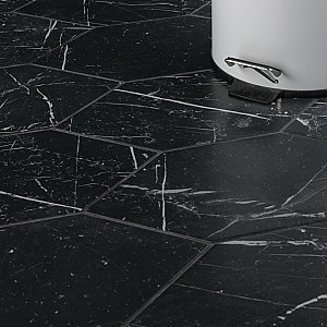 Timeless Kayak Marquina Black 6.5" x 12.5" Porcelain Floor & Wall Tile - 20 Tiles Per Case - 8.4 Sq. Ft.