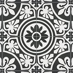 Majestic Tiena Black 9-3/4 "x 9-3/4" Porcelain Tile - Per Piece - .68 Sq. Ft.