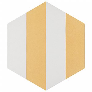 Porto Capri Hex Dandelion 8-5/8" x 9-7/8" Porcelain Tile - Per Case of 25 Tile - 11.56 Sq. Ft. Per Case
