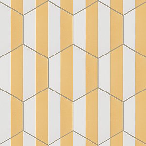 Porto Capri Hex Dandelion 8-5/8" x 9-7/8" Porcelain Tile - Per Case of 25 Tile - 11.56 Sq. Ft. Per Case