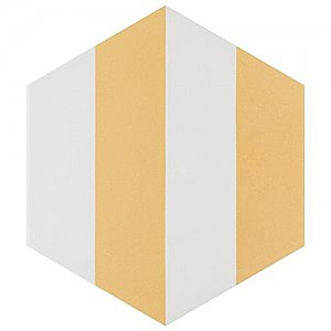 Porto Capri Hex Dandelion 8-5/8" x 9-7/8" Porcelain Tile - Per Case of 25 Tile - 11.56 Sq. Ft. Per Case