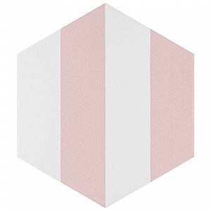 Porto Capri Hex Rose 8-5/8"x 9-7/8" Porcelain Tile - Per Case of 5 Sheets - 5.30 Sq. Ft.