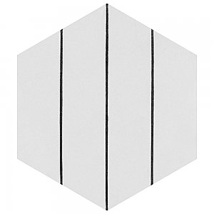 Porto Savona Hex Black 8-5/8" x 9-7/8" Porcelain Floor & Wall Tile - 25 Tiles Per Case - 11.5 Sq. Ft.