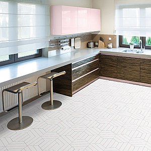 Porto Savona Hex Rose 8-5/8" x 9-7/8" Porcelain Floor & Wall Tile - 25 Tiles Per Case - 11.5 Sq. Ft.