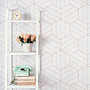 Porto Savona Hex Rose 8-5/8" x 9-7/8" Porcelain Floor & Wall Tile - 25 Tiles Per Case - 11.5 Sq. Ft.