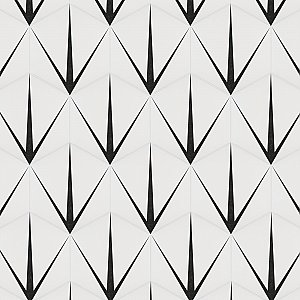 Trident Hex Blanco  8-5/8" x 9-7/8" Porcelain Floor & Wall Tile - 25 Tiles Per Case - 11.5 Sq. Ft.