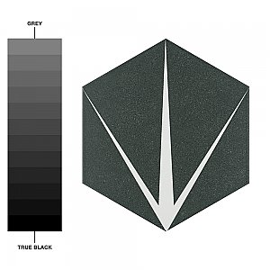 Trident Hex Nero  8-5/8" x 9-7/8" Porcelain Floor & Wall Tile - 25 Tiles Per Case - 11.5 Sq. Ft.
