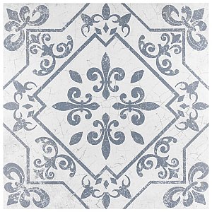 Atlantic Azul 17-5/8" x 17-5/8" Ceramic Floor & Wall Tile - 7 Tiles Per Case - 15.33 Sq. Ft.