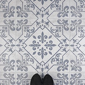 Atlantic Azul 17-5/8" x 17-5/8" Ceramic Floor & Wall Tile - 7 Tiles Per Case - 15.33 Sq. Ft.