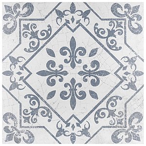 Atlantic Azul 17-5/8" x 17-5/8" Ceramic Floor & Wall Tile - 7 Tiles Per Case - 15.33 Sq. Ft.