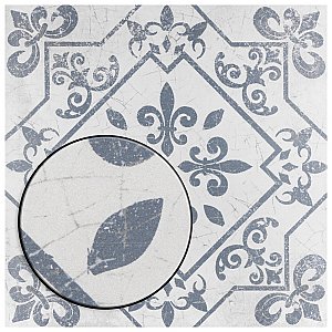 Atlantic Azul 17-5/8" x 17-5/8" Ceramic Floor & Wall Tile - 7 Tiles Per Case - 15.33 Sq. Ft.