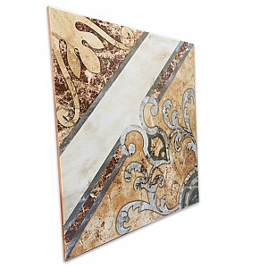 Touba 17-5/8" x 17-5/8" Ceramic Floor and Wall Tile - 8 Tiles Per Case - 17.52 Square Feet