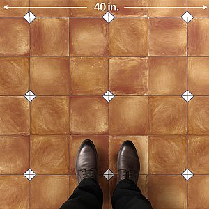 Sentier des Ocres Coin 7-7/8"x7-7/8" Porc Floor/Wall Tile - 16 Per Case - 7.2 Sq. Ft. Per Case
