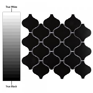 Metro Lantern Matte Black 9-1/2" x 10-3/4" Porcelain  Mosaic Tile - Sold Per Case of 10 - 7.3  Square Feet