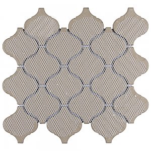 Metro Lantern Matte Black 9-1/2" x 10-3/4" Porcelain  Mosaic Tile - Sold Per Case of 10 - 7.3  Square Feet