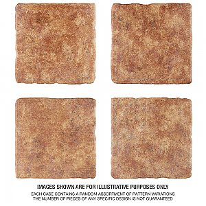 Costa Marron 7-3/4" x 7-3/4" Ceramic Floor & Wall Tile - 25 Tiles Per Case - 10.75 Sq. Ft.