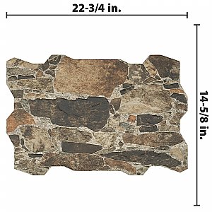 Rambla Arena 14-5/8" x 22-3/4" Porcelain Floor & Wall Tile - 6 Tiles Per Case - 14.04 Sq. Ft.