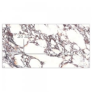 Touche Rubis 23-1/2" x 47-1/8" Porcelain Floor and Wall Tile - 2 Tiles Per Case - 15.44 Square Feet