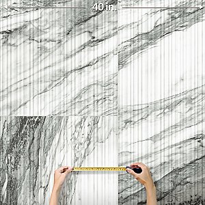 Touche Pleated Deco Zebre 23-1/2" x 47-1/8" Porcelain Floor and Wall Tile - 2 Tiles Per Case - 15.44 Square Feet
