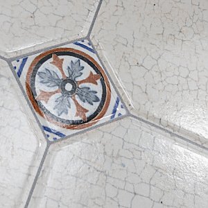Manises Decor Blanco 13-1/8" x 13-1/8" Ceramic Floor & Wall Tile - 9 Tiles Per Case - 10.98 Sq. Ft.