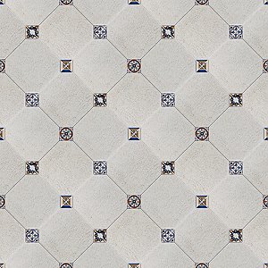 Manises Decor Blanco 13-1/8" x 13-1/8" Ceramic Floor & Wall Tile - 9 Tiles Per Case - 10.98 Sq. Ft.