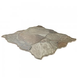 Canet Gris 17" x 17" Porcelain Floor & Wall Tile - Sold Per Case of 6 - 12.24 Sq. Ft.