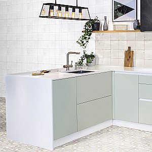 Barcelona White 5-3/4" x 5-3/4" Porcelain Tile - Sold Per Case of 44 - 10.77 Square Feet
