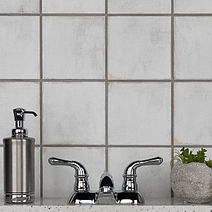 Barcelona White 5-3/4" x 5-3/4" Porcelain Tile - Sold Per Case of 44 - 10.77 Square Feet