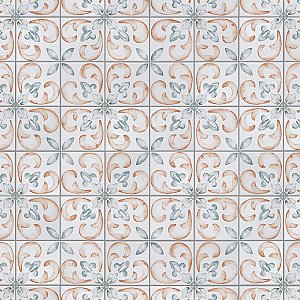 Saint Germain Chaud Deco Flore 5-3/4" x 5-3/4" Porcelain Floor & Wall Tile - 10.46 Sq. Ft - 44 Tiles Per Case